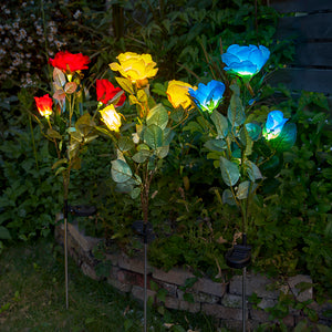Rosas LED de Energía Solar