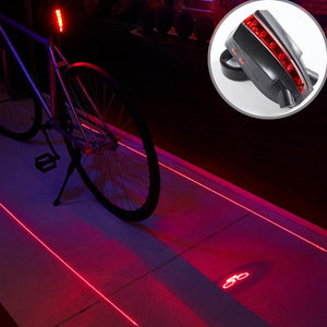 Proyector Láser LED Bicicleta luz Trasera